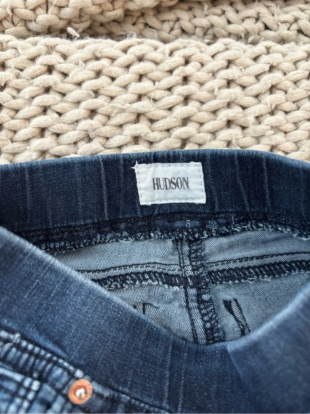 Hudson Jeans indigo blue stretch denim jeggings